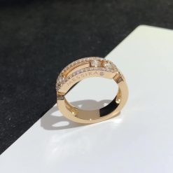 Messika Move Classic Pavé Pink Gold For Her Diamond Ring 4000- PG