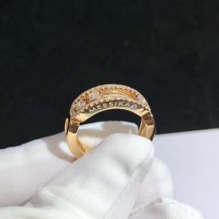 Messika Move Classic Pavé Pink Gold For Her Diamond Ring 4000- PG