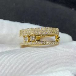 Messika Move Romane Pavé Yellow Gold For Her Diamond Ring 07128-YG