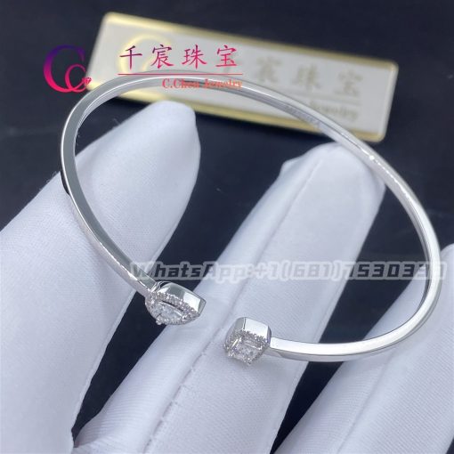 Messika My Twin Toi & Moi Thin Bangle 0.15ct x2 White Gold For Her Diamond Bracelet 07222-WG