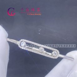 Move Pavé Thin White Gold For Her Diamond Bracelet 05032-WG