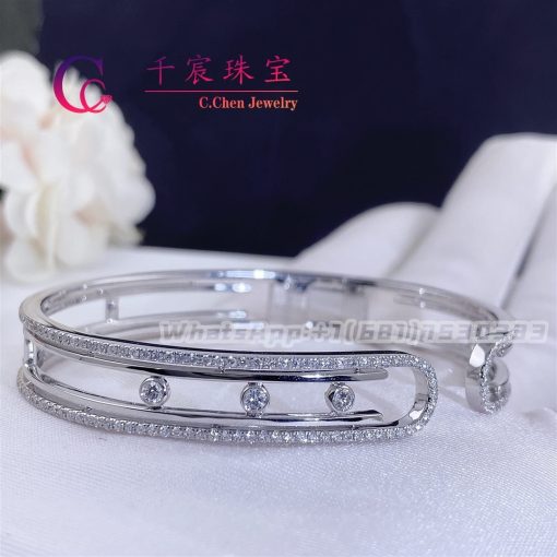 Messika Move 10th Bangle White Gold For Her Diamond Bracelet 11426-WG