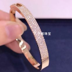 Messika Move Noa Bangle SM Pavé Pink Gold For Her Diamond Bracelet 10093-PG