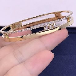 Messika Move Romane Large Bangle Yellow Gold For Her Diamond Bracelet 06747-YG