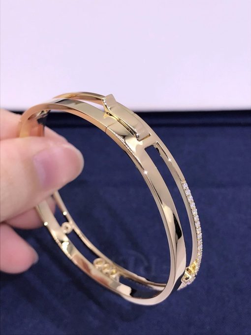 Messika Move Romane Large Bangle Yellow Gold For Her Diamond Bracelet 06747-YG