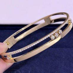 Messika Move Romane Large Bangle Yellow Gold For Her Diamond Bracelet 06747-YG