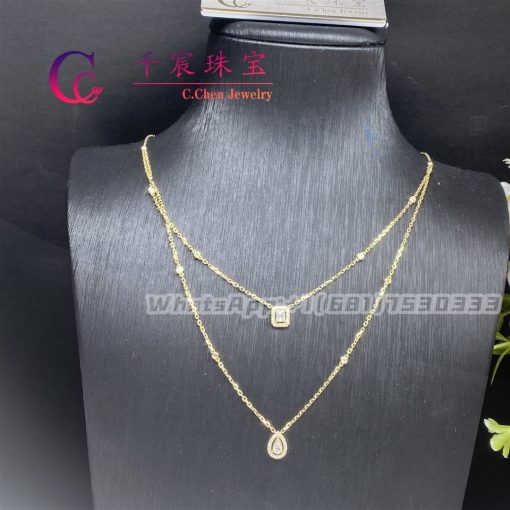 Messika My Twin 2 Rows Yellow Gold Diamond Necklace 06506-YG