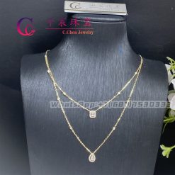 Messika My Twin 2 Rows Yellow Gold Diamond Necklace 06506-YG