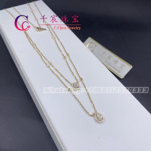 Messika My Twin 2 Rows Yellow Gold Diamond Necklace 06506-YG