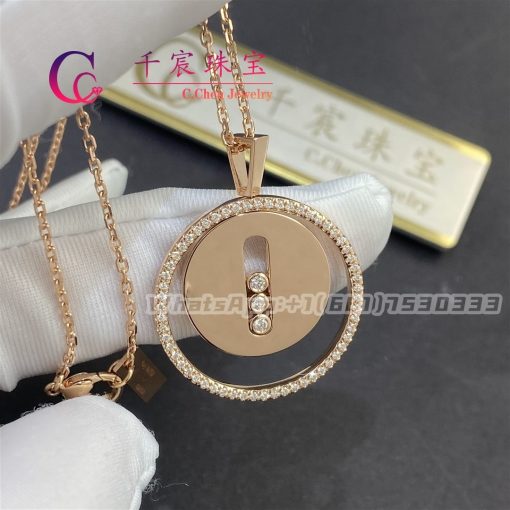 Messika Lucky Move MM Pink Gold For Her Diamond Necklace 07394-PG