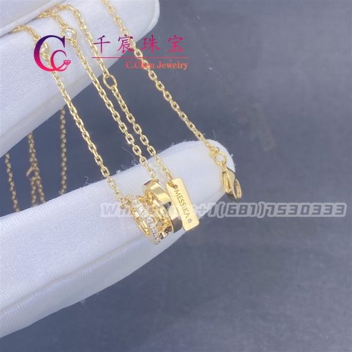 Messika Move Romane Pendant Yellow Gold Diamond Necklace 07158-YG