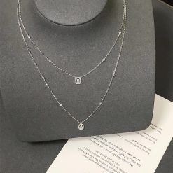 Messika My Twin 2 Rows White Gold Diamond Necklace 06506-WG