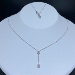 Messika My Twin Tie 0,10ct x2 White Gold Diamond Necklace 06693-WG