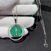 Messika Lucky Move MM Malachite White Gold For Her Diamond Necklace 10840-WG