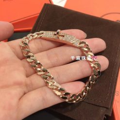 Hermes Bracelet Kelly Gourmette Very Small Model H120434b (3)