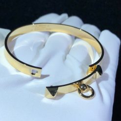 Hermes Collier De Chien Yellow Gold Bracelet H108116b 00sh (5)