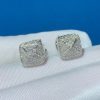 Marli Cleo Full Diamond Pyramid Stud Earrings In White Gold Cleo E8 (1)