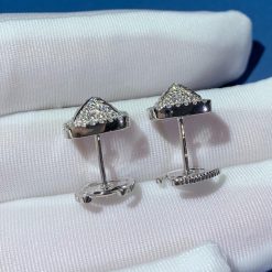 Marli Cleo Full Diamond Pyramid Stud Earrings In White Gold Cleo E8 (5)