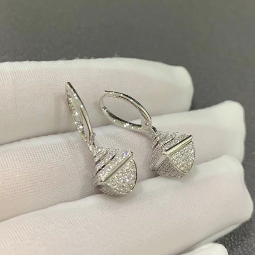 Marli Cleo Rev Mini Full Diamond Drop Earrings In White Gold Cleo E49 (2)