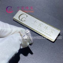 Marli Cleo Full Diamond Midi Slim Ring In White Gold Cleo R48 (1)