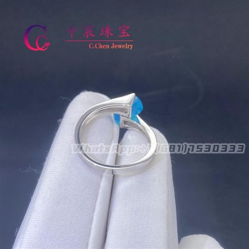 Marli Cleo Diamond Slim Ring In White Gold Sea Blue Chalcedony Cleo R1 (3)