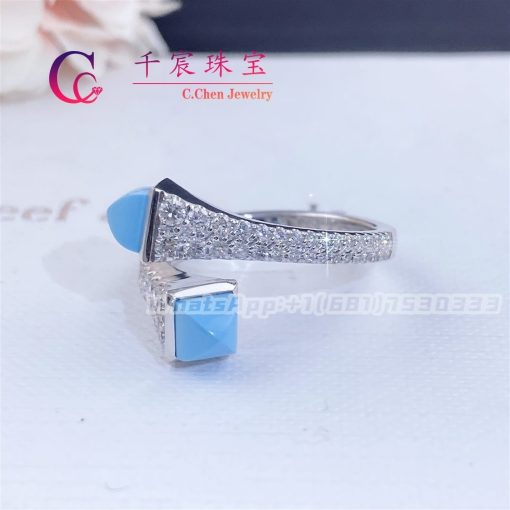 Marli Cleo Diamond Slim Ring In White Gold Turquoise Cleo R1 (1)