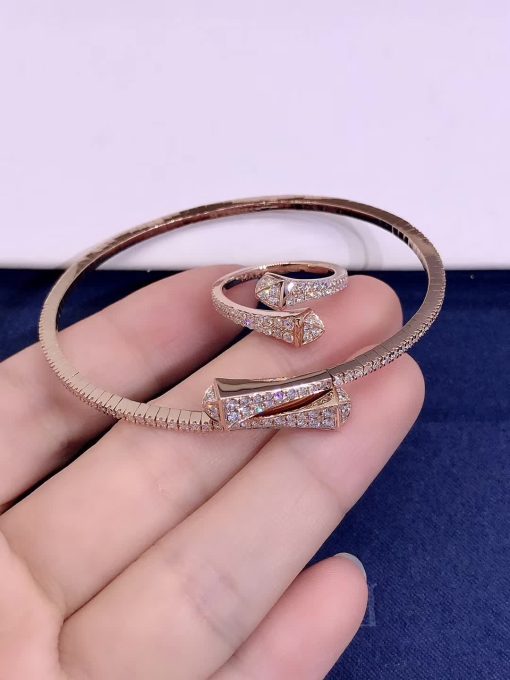 Marli Cleo Full Diamond Slim Ring In Rose Gold Cleo R8 (2)