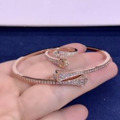 Marli Cleo Full Diamond Slim Ring In Rose Gold Cleo R8 (5)