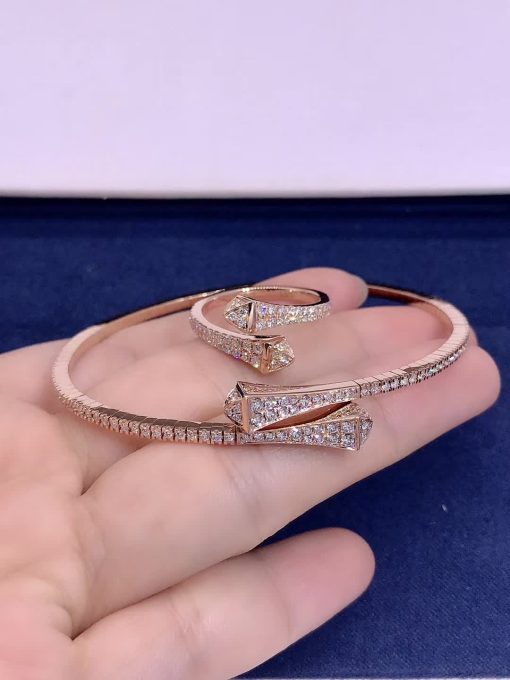 Marli Cleo Full Diamond Slim Ring In Rose Gold Cleo R8 (5)