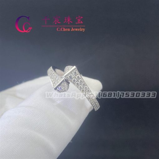 Marli Cleo Full Diamond Slim Ring In White Gold Cleo R8 (1)