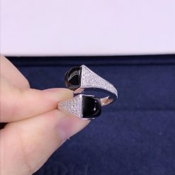 Marli Cleo Diamond Ring In White Gold Black Onyx Cleo R5 (4)