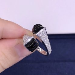 Marli Cleo Diamond Ring In White Gold Black Onyx Cleo R5 (5)