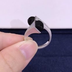 Marli Cleo Diamond Ring In White Gold Black Onyx Cleo R5 (6)