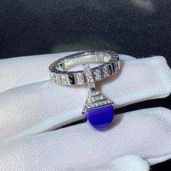 Marli Cleo Charm Diamond Ring In White Gold Lapis Lazuli (4)