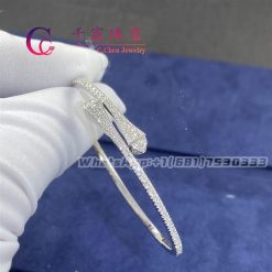 Marli Cleo Full Diamond Slim Slip On Bracelet In White Gold Cleo B10 (2)