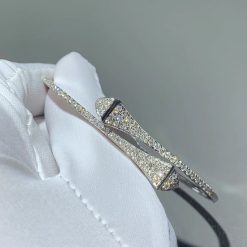 Marli Cleo Full Diamond Midi Slip On Bracelet In White Gold Cleo B48 (6)