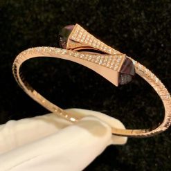 Marli Cleo Diamond Slip On Bracelet In Rose Gold Amethyst Cleo B3 (2)