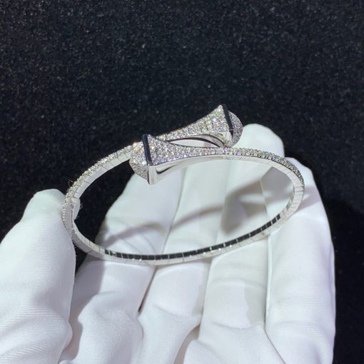 Marli Cleo Full Diamond Slip On Bracelet In White Gold Cleo B9 (6)