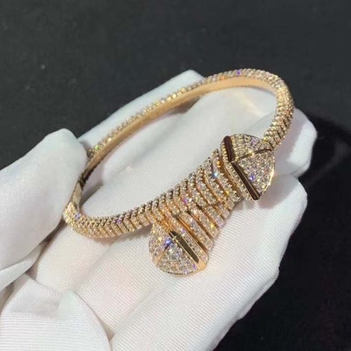 Marli Cleo Rev Full Diamond Slip On Bracelet In Rose Gold Cleo B28 (4)