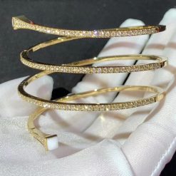 Marli Cleo Diamond Twist Bracelet In Yellow Gold White Agate Cleo B6 (5)