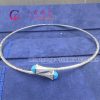 Marli Cleo Diamond Slip-On Necklace In White Gold Turquoise CLEO-N14