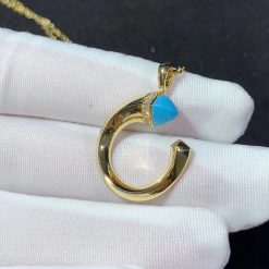 Marli Cleo Venus Gold Pendant In Yellow Gold Turquoise Cleo N33 (4)