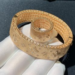 Roberto Coin Rose Gold Diamonds Venetian Princess Large Ring