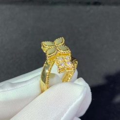 Roberto Coin Princess Flower Ring Yellow Gold With Diamonds (9)