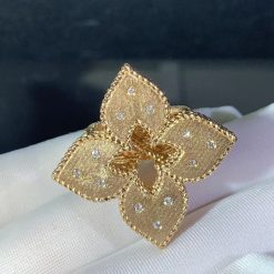 Roberto Coin Venetian Princess Ring Rose Gold & Diamond – 3.5cm