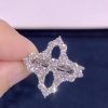 Roberto Coin 18k White Gold Princess Flower Diamond Outline Ring 8882350AW65X