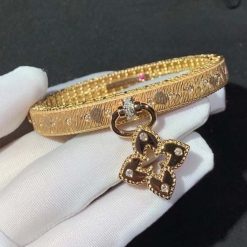 Roberto Coin Venetian Princess Bangle with Diamonds in Rose gold