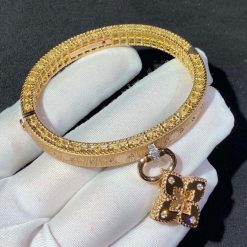 Roberto Coin Venetian Princess Bangle With Diamonds In Rose Gold (3)