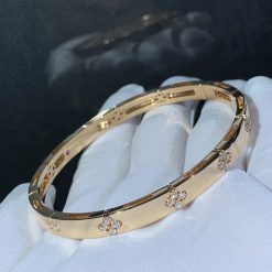 Roberto Coin Love in Verona 18k Rose Gold Medium Width Bangle 6mm 7773202AXBA0