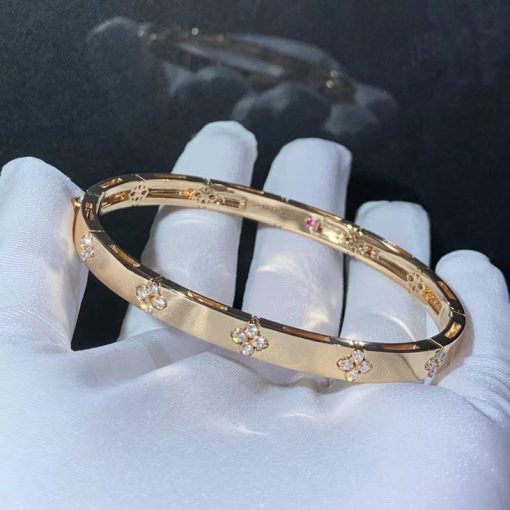 Roberto Coin Love In Verona 18k Rose Gold Medium Width Bangle 6mm 7773202axba0 (2)